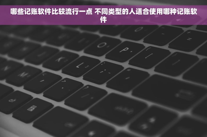 哪些记账软件比较流行一点 不同类型的人适合使用哪种记账软件