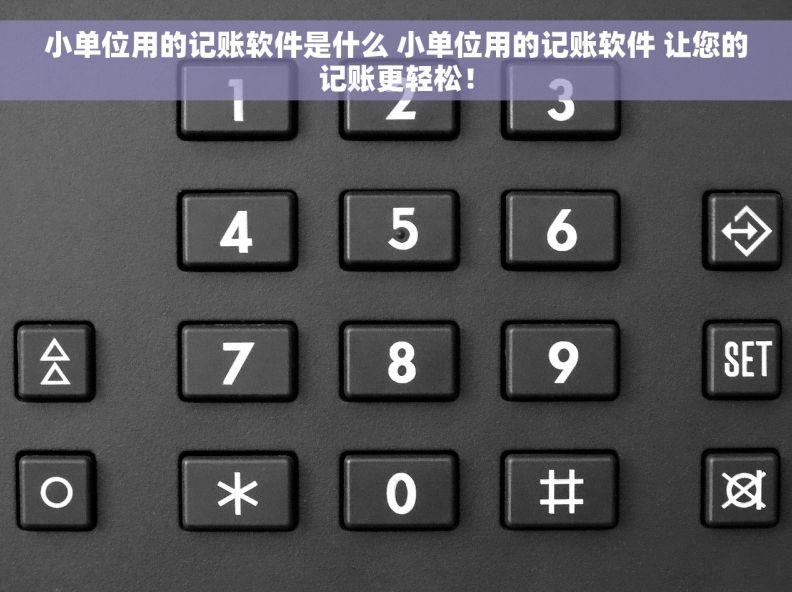 小单位用的记账软件是什么 小单位用的记账软件 让您的记账更轻松！