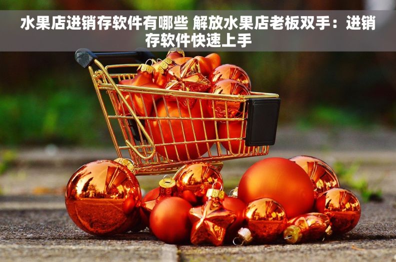 水果店进销存软件有哪些 解放水果店老板双手：进销存软件快速上手