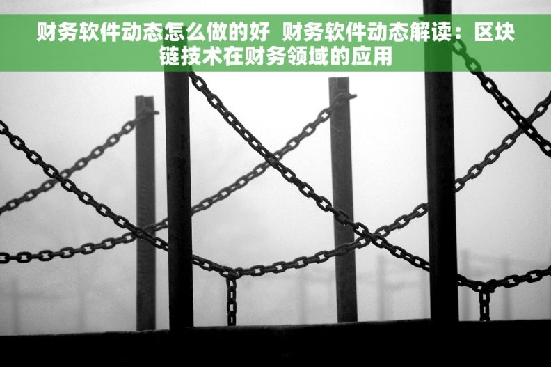 财务软件动态怎么做的好  财务软件动态解读：区块链技术在财务领域的应用