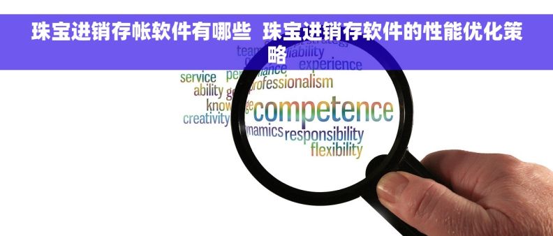 珠宝进销存帐软件有哪些  珠宝进销存软件的性能优化策略