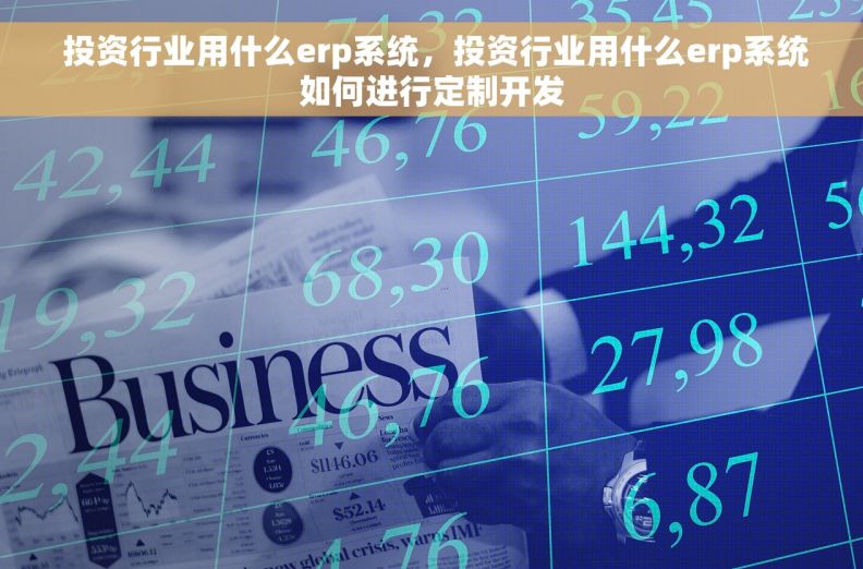  投资行业用什么erp系统，投资行业用什么erp系统如何进行定制开发
