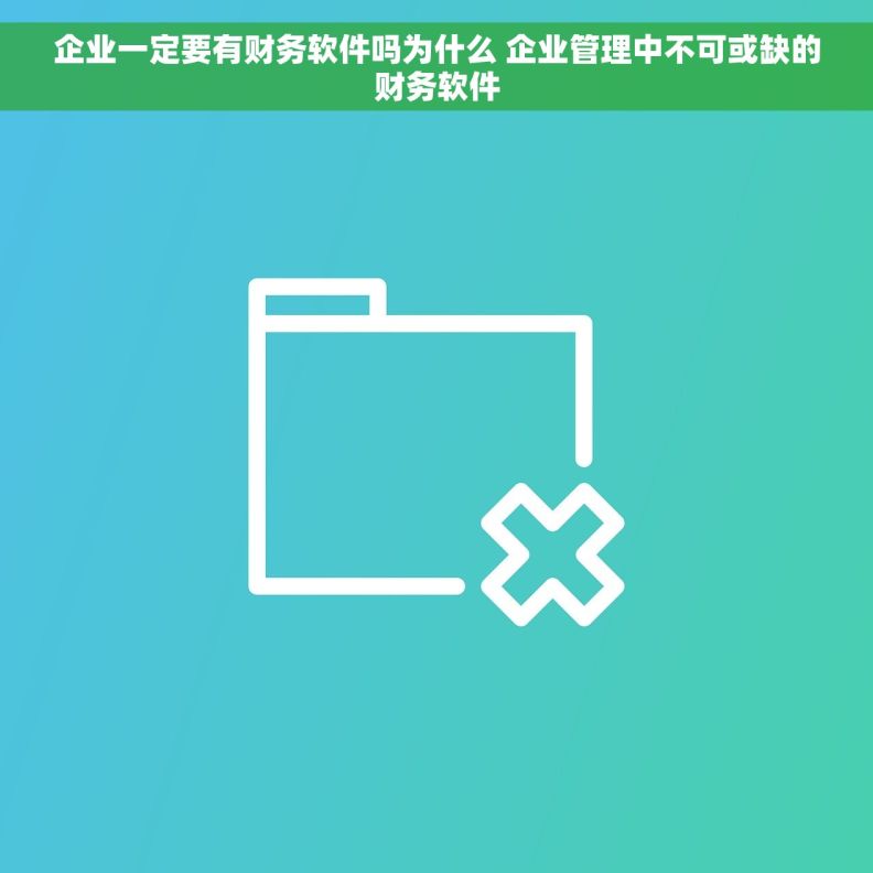 企业一定要有财务软件吗为什么 企业管理中不可或缺的财务软件