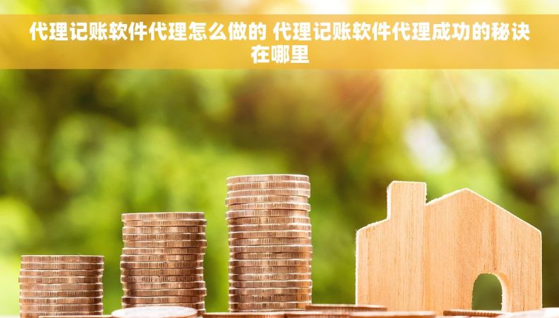 代理记账软件代理怎么做的 代理记账软件代理成功的秘诀在哪里