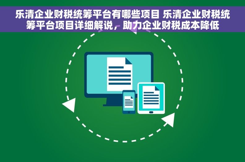 乐清企业财税统筹平台有哪些项目 乐清企业财税统筹平台项目详细解说，助力企业财税成本降低