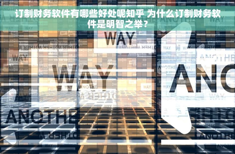 订制财务软件有哪些好处呢知乎 为什么订制财务软件是明智之举？