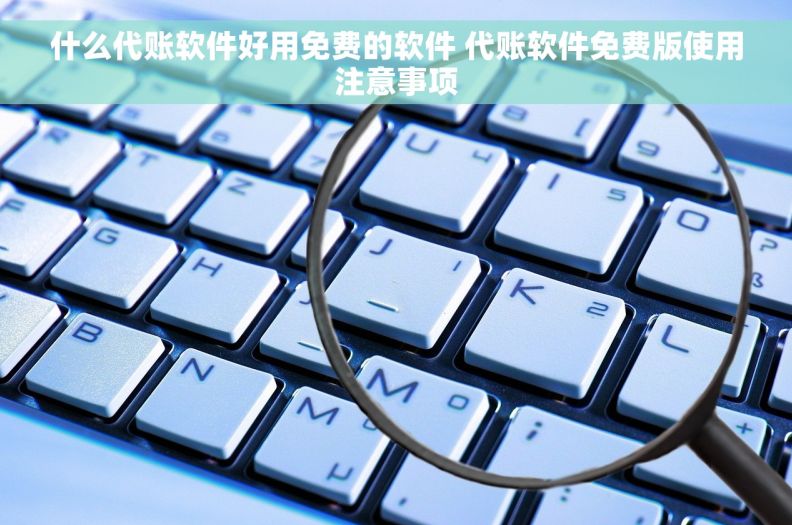 什么代账软件好用免费的软件 代账软件免费版使用注意事项