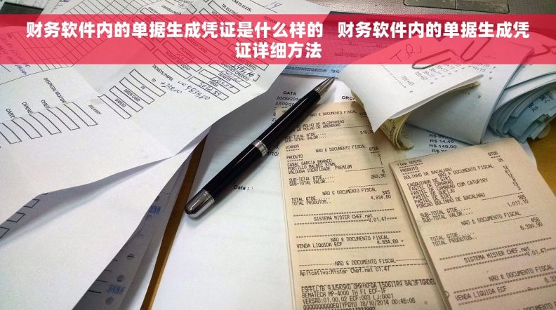 财务软件内的单据生成凭证是什么样的   财务软件内的单据生成凭证详细方法