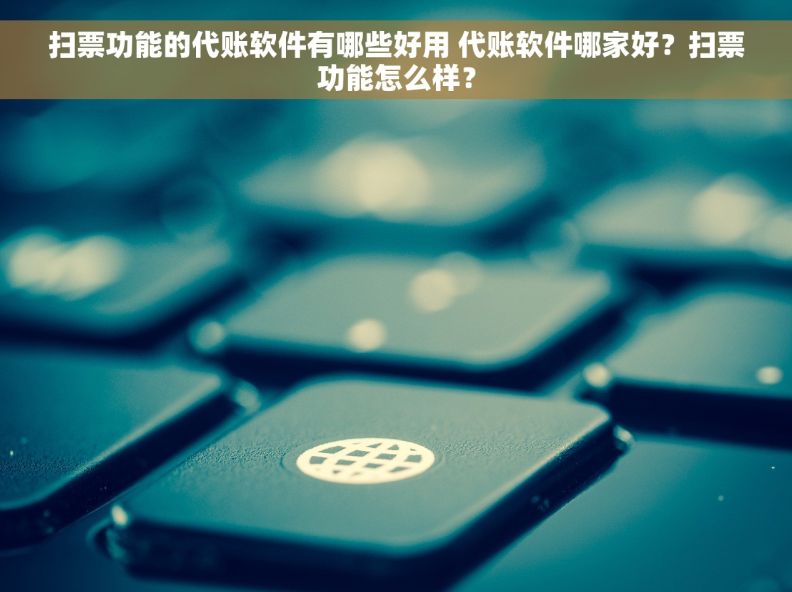 扫票功能的代账软件有哪些好用 代账软件哪家好？扫票功能怎么样？