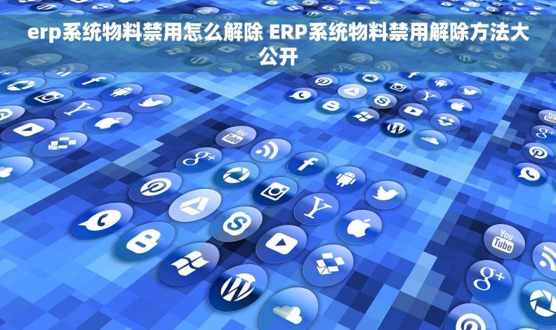 erp系统物料禁用怎么解除 ERP系统物料禁用解除方法大公开