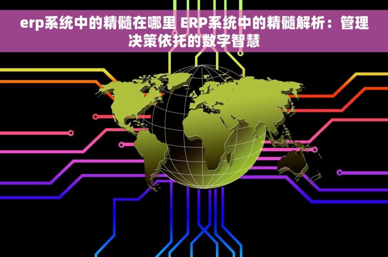 erp系统中的精髓在哪里 ERP系统中的精髓解析：管理决策依托的数字智慧