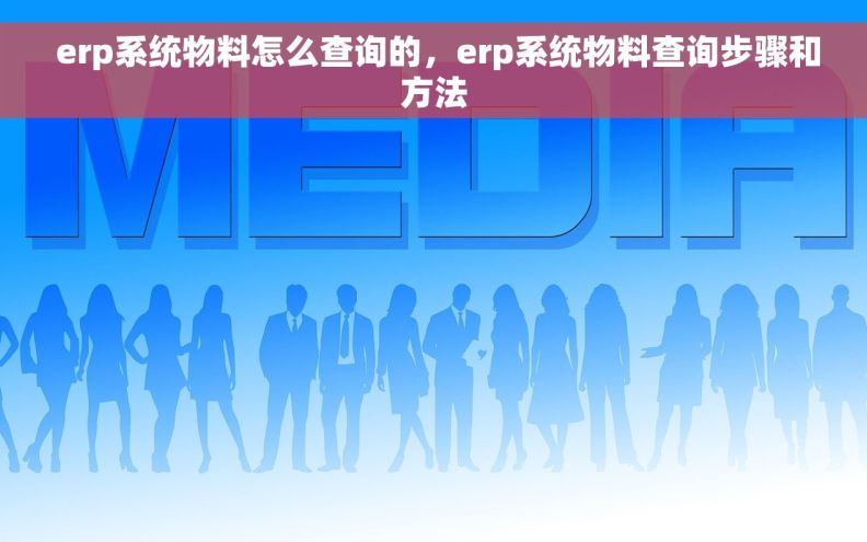  erp系统物料怎么查询的，erp系统物料查询步骤和方法