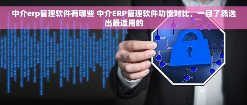中介erp管理软件有哪些 中介ERP管理软件功能对比，一目了然选出最适用的