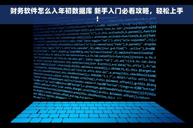 财务软件怎么入年初数据库 新手入门必看攻略，轻松上手！