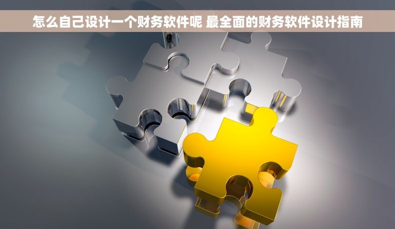 怎么自己设计一个财务软件呢 最全面的财务软件设计指南