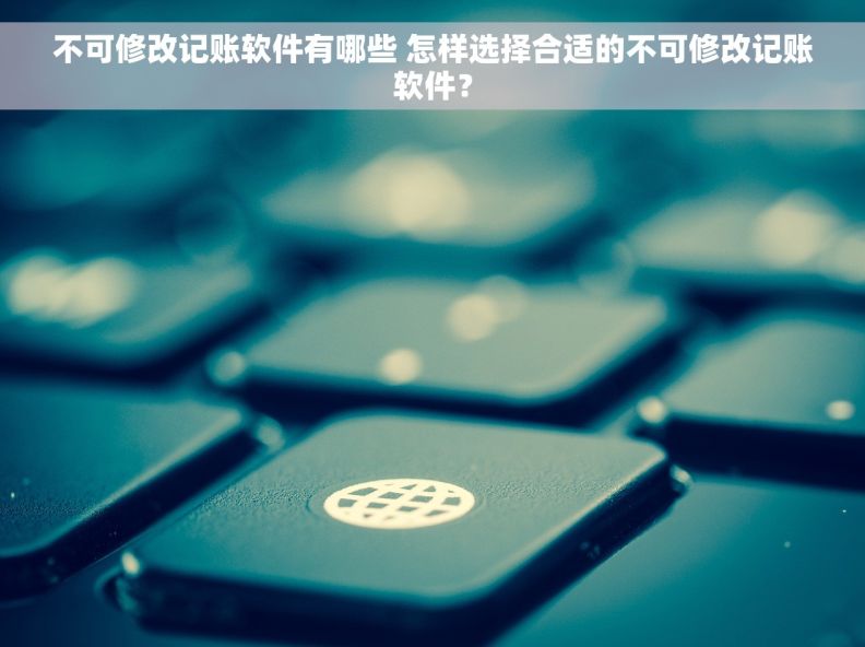 不可修改记账软件有哪些 怎样选择合适的不可修改记账软件？