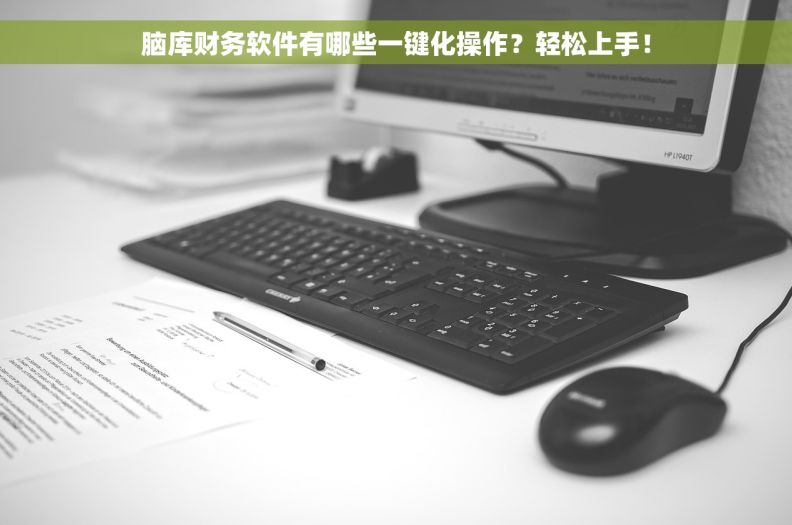 脑库财务软件有哪些一键化操作？轻松上手！