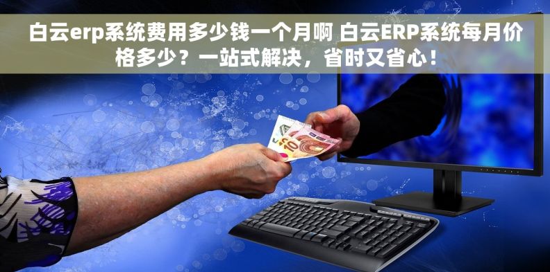 白云erp系统费用多少钱一个月啊 白云ERP系统每月价格多少？一站式解决，省时又省心！