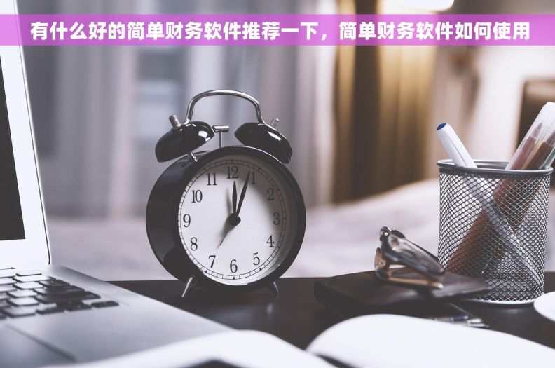  有什么好的简单财务软件推荐一下，简单财务软件如何使用