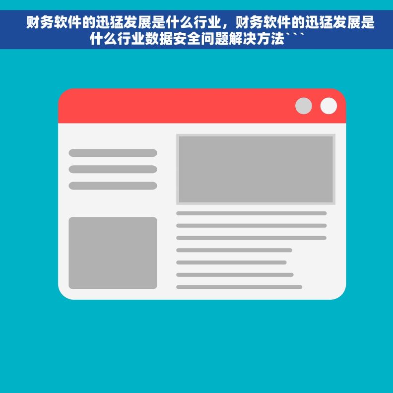   财务软件的迅猛发展是什么行业，财务软件的迅猛发展是什么行业数据安全问题解决方法```