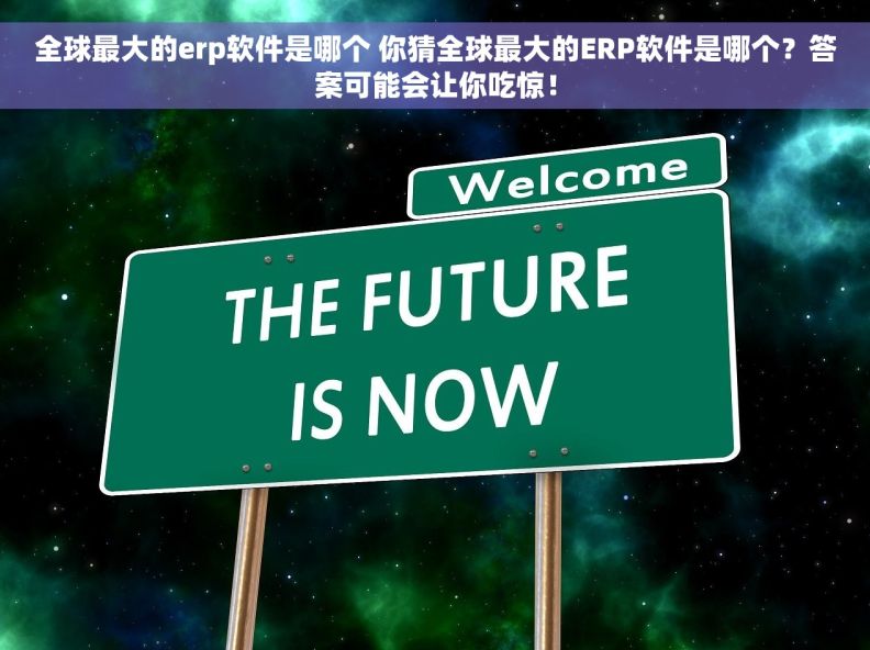 全球最大的erp软件是哪个 你猜全球最大的ERP软件是哪个？答案可能会让你吃惊！