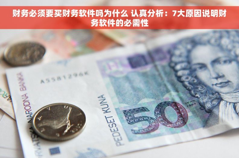财务必须要买财务软件吗为什么 认真分析：7大原因说明财务软件的必需性