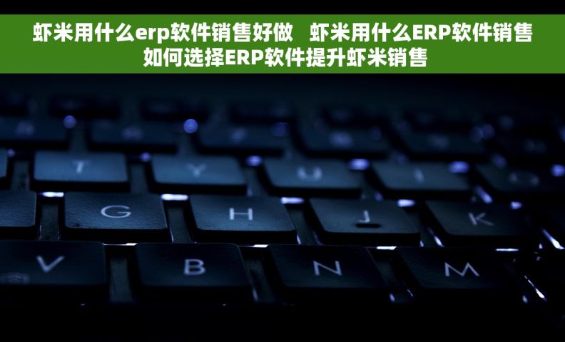 虾米用什么erp软件销售好做   虾米用什么ERP软件销售 如何选择ERP软件提升虾米销售