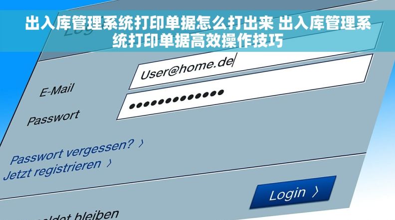 出入库管理系统打印单据怎么打出来 出入库管理系统打印单据高效操作技巧