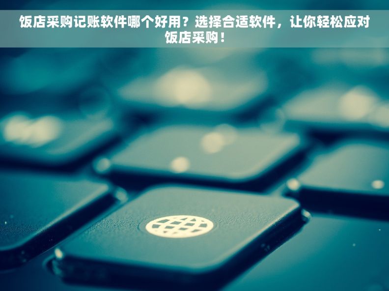 饭店采购记账软件哪个好用？选择合适软件，让你轻松应对饭店采购！