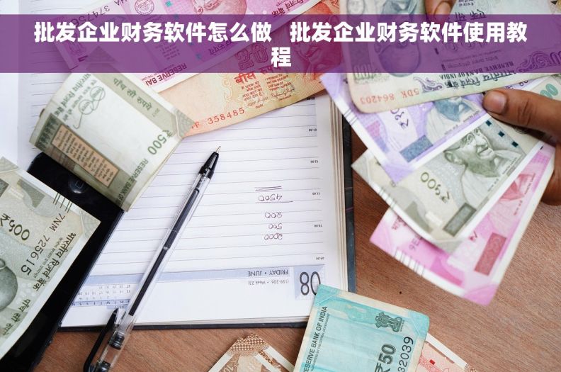 批发企业财务软件怎么做   批发企业财务软件使用教程