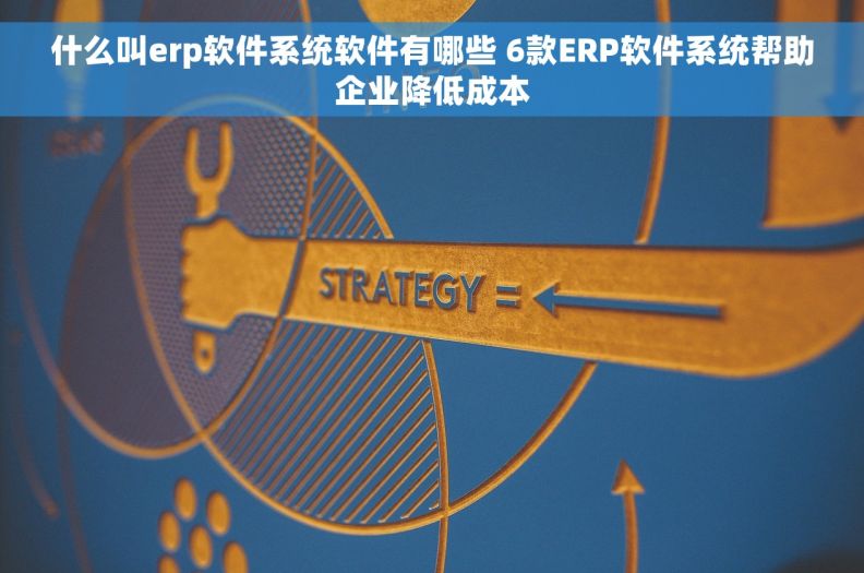 什么叫erp软件系统软件有哪些 6款ERP软件系统帮助企业降低成本
