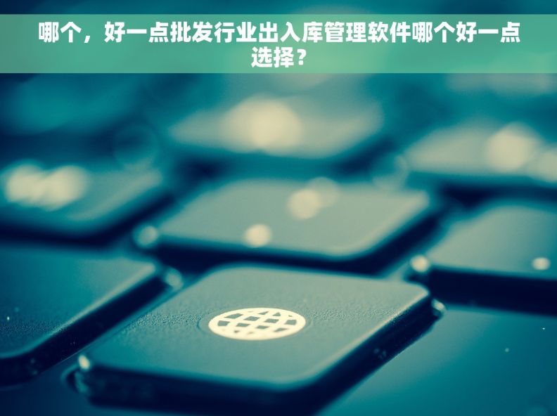 哪个，好一点批发行业出入库管理软件哪个好一点选择？