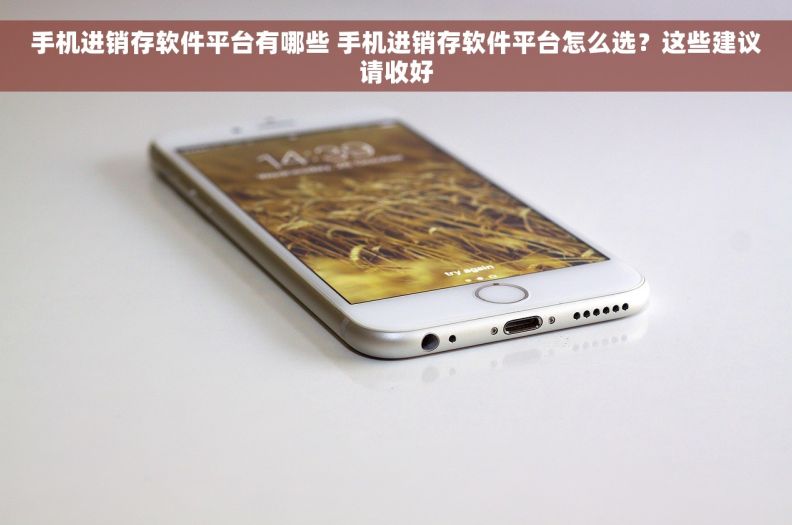 手机进销存软件平台有哪些 手机进销存软件平台怎么选？这些建议请收好
