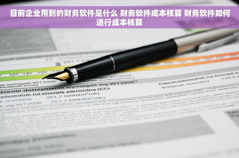 目前企业用到的财务软件是什么 财务软件成本核算 财务软件如何进行成本核算