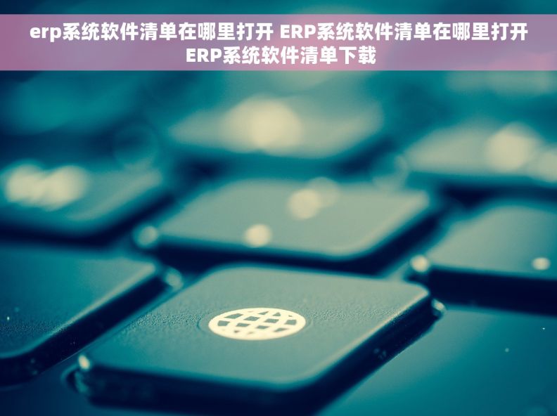 erp系统软件清单在哪里打开 ERP系统软件清单在哪里打开 ERP系统软件清单下载