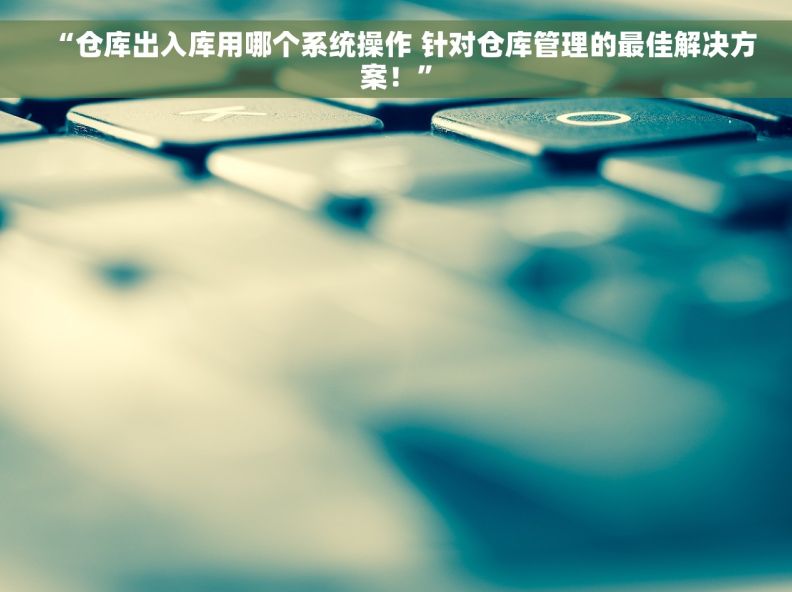 “仓库出入库用哪个系统操作 针对仓库管理的最佳解决方案！”