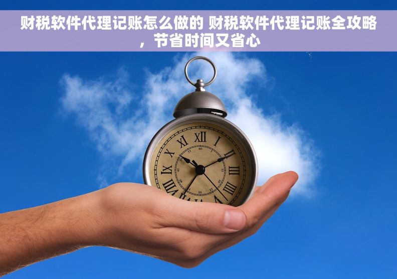 财税软件代理记账怎么做的 财税软件代理记账全攻略，节省时间又省心
