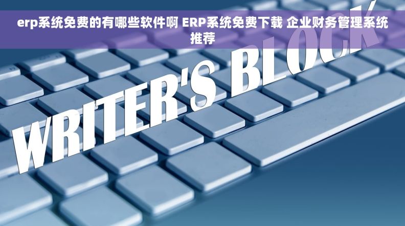 erp系统免费的有哪些软件啊 ERP系统免费下载 企业财务管理系统推荐