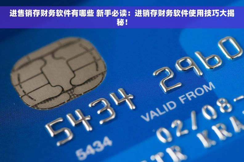进售销存财务软件有哪些 新手必读：进销存财务软件使用技巧大揭秘！