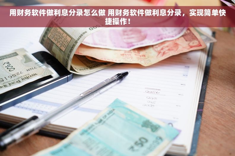 用财务软件做利息分录怎么做 用财务软件做利息分录，实现简单快捷操作！