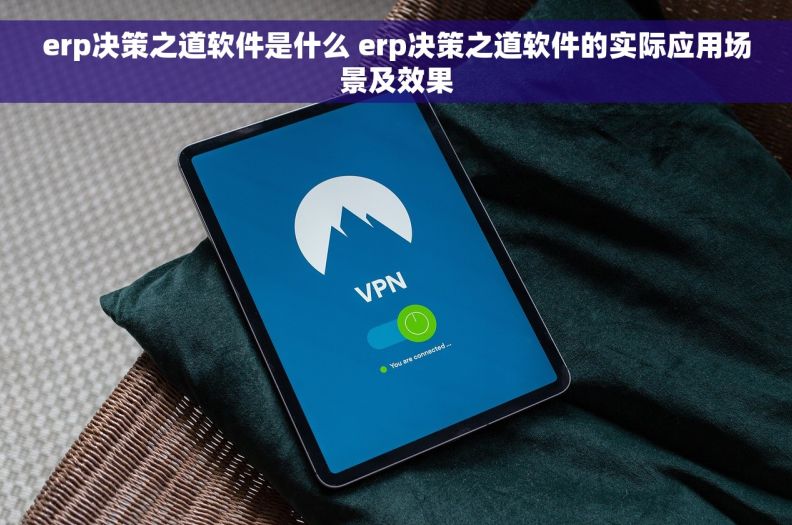 erp决策之道软件是什么 erp决策之道软件的实际应用场景及效果