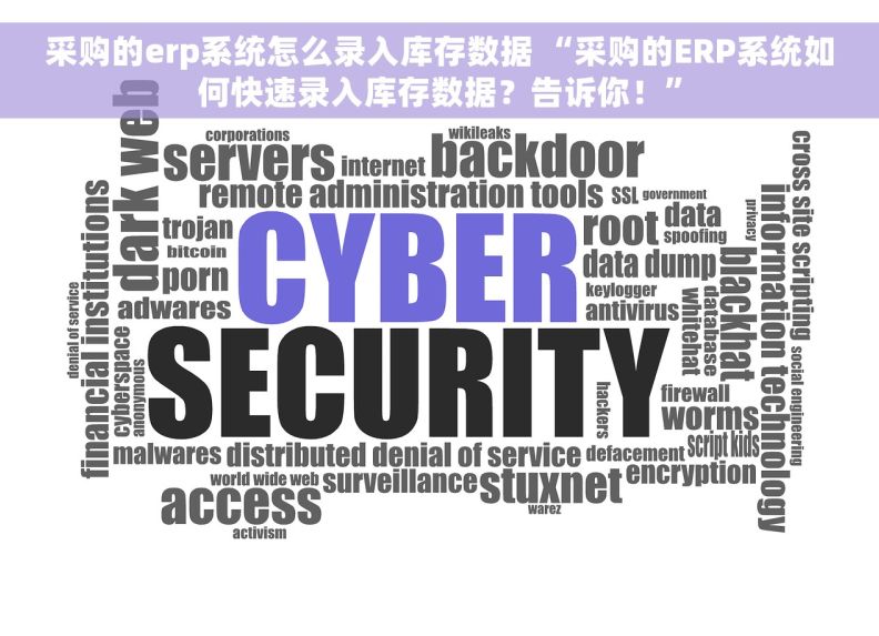 采购的erp系统怎么录入库存数据 “采购的ERP系统如何快速录入库存数据？告诉你！”