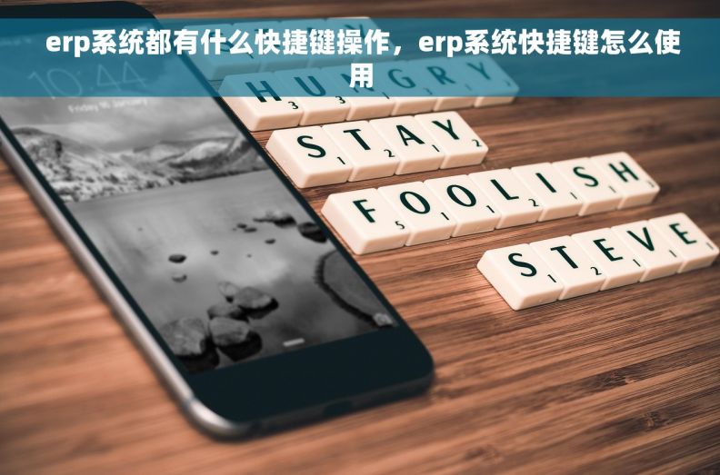  erp系统都有什么快捷键操作，erp系统快捷键怎么使用