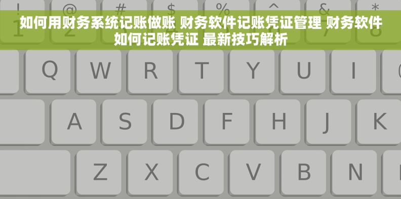 如何用财务系统记账做账 财务软件记账凭证管理 财务软件如何记账凭证 最新技巧解析