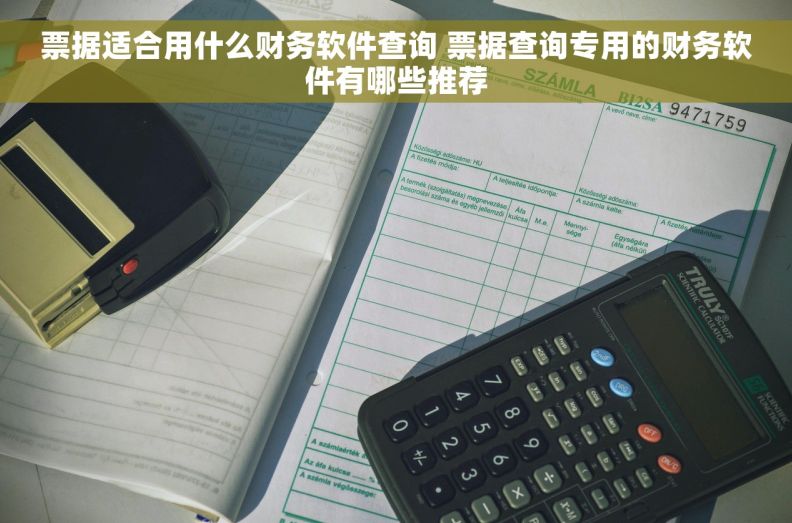 票据适合用什么财务软件查询 票据查询专用的财务软件有哪些推荐