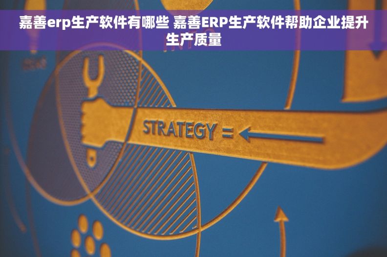 嘉善erp生产软件有哪些 嘉善ERP生产软件帮助企业提升生产质量