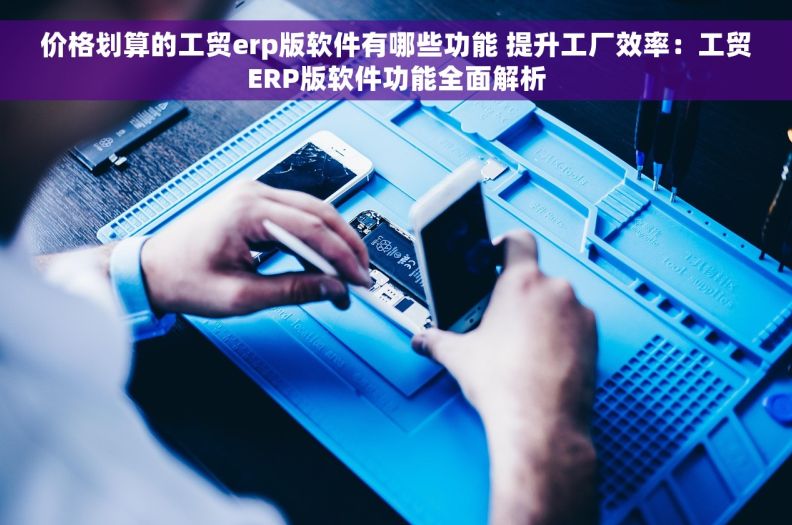 价格划算的工贸erp版软件有哪些功能 提升工厂效率：工贸ERP版软件功能全面解析