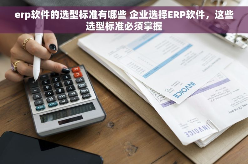 erp软件的选型标准有哪些 企业选择ERP软件，这些选型标准必须掌握