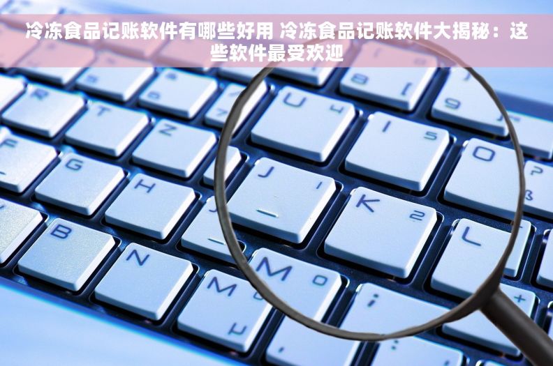 冷冻食品记账软件有哪些好用 冷冻食品记账软件大揭秘：这些软件最受欢迎