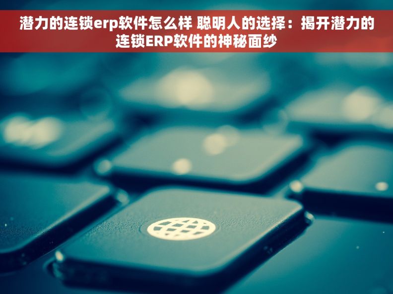 潜力的连锁erp软件怎么样 聪明人的选择：揭开潜力的连锁ERP软件的神秘面纱